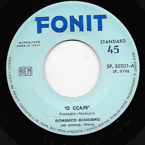 DOMENICO MODUGNO - 'o Ccafe'