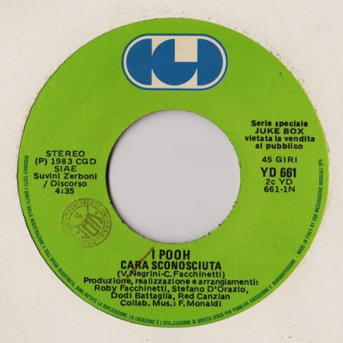 POOH - Cara Sconosciuta