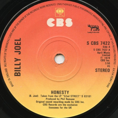 BILLY JOEL - HONESTY