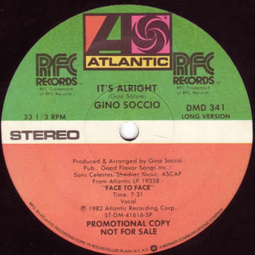 GINO SOCCIO - It's alright