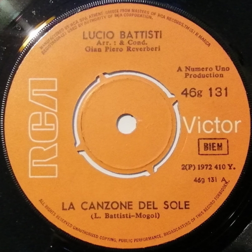 LUCIO BATTISTI - LA CANZONE DEL SOLE