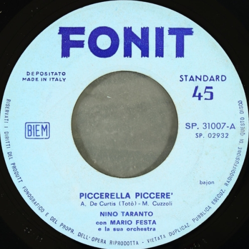 NINO TARANTO - Piccerella piccerè
