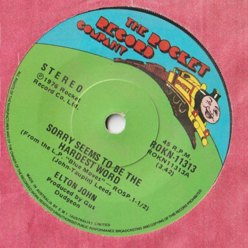 ELTON JOHN - SORRY SEEMS TO BE THE HARDEST