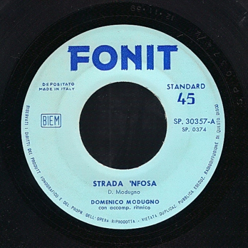 DOMENICO MODUGNO - Strada 'nfosa