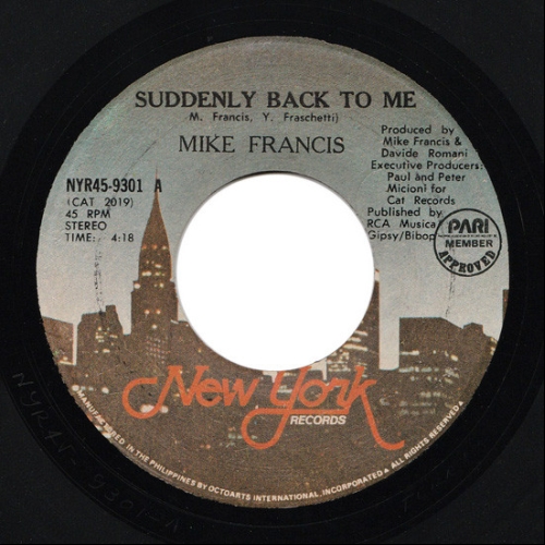 MIKE FRANCIS - SUDDENLY BACK TO ME
