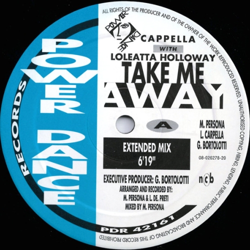 CAPPELLA - TAKE ME AWAY