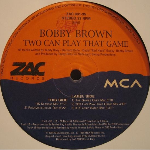 BOBBY BROWN - TWO CAN PLAY THAT GAME